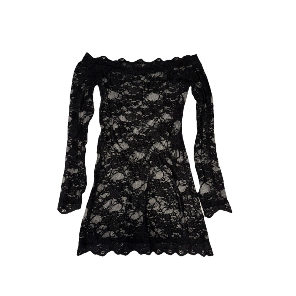 Sheer Mesh Y2K Floral Lace Off Shoulder Top‎ Festival Whimsigoth Delicate Vamp